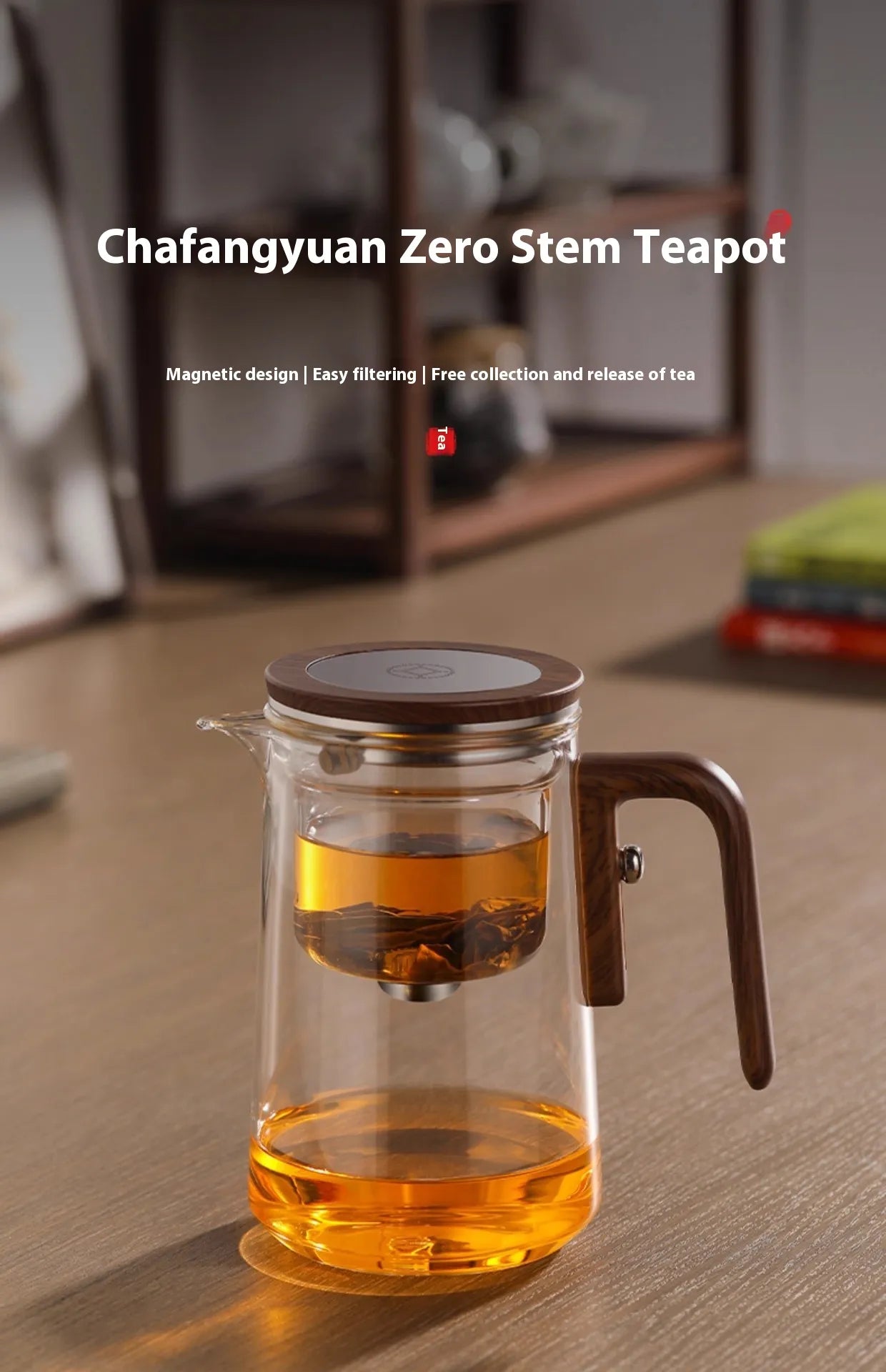 Elegant Magnetic Glass Teapot