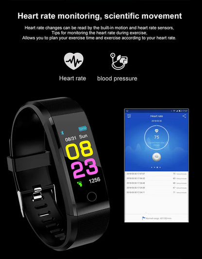 Active Health Smartwatch - Heart &amp; Oxygen Monitor for Men and Women