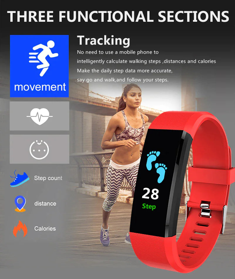 Active Health Smartwatch - Heart &amp; Oxygen Monitor for Men and Women